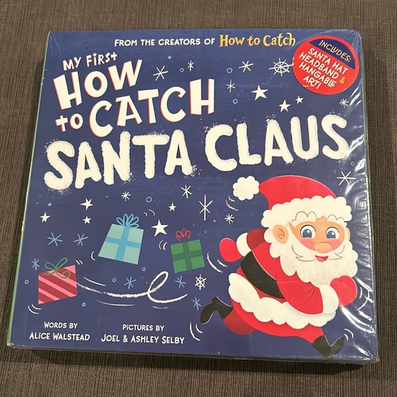 CHRISTMAS Other - How to catch a Santa Claus Book and headband set NEW